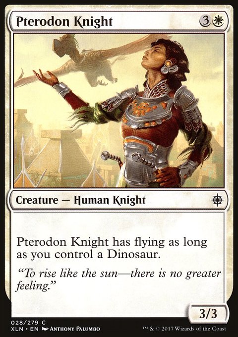 Pterodon Knight, Ixalan #28, Magic: The Gathering card