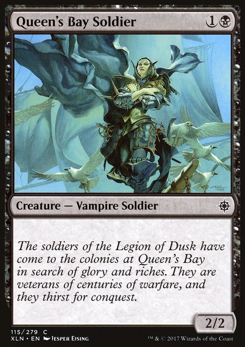 Queen's Bay Soldier, Ixalan #115, Magic: The Gathering card