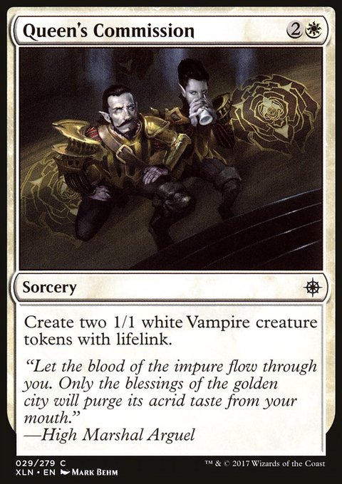 Queen's Commission, Ixalan #29, Magic: The Gathering card