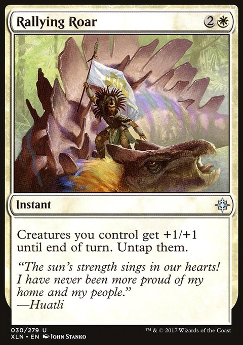 Rallying Roar, Ixalan #30, Magic: The Gathering card