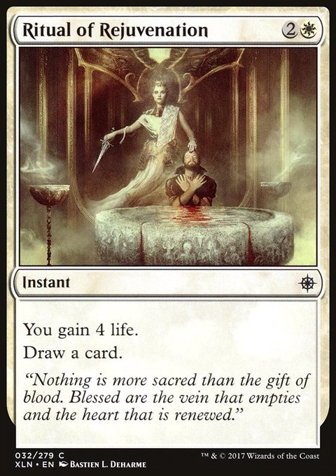 Ritual of Rejuvenation, Ixalan #32, Magic: The Gathering card
