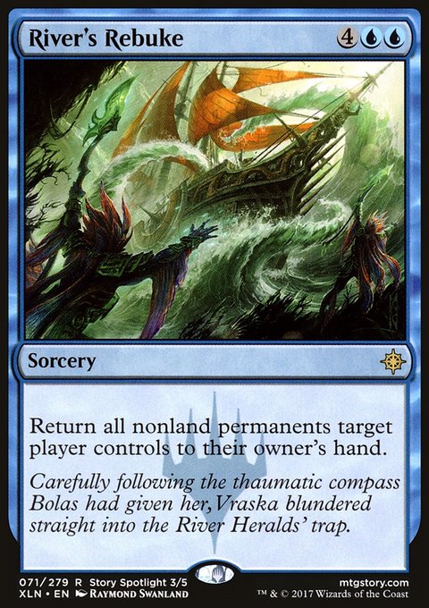 River's Rebuke, Ixalan #71, Magic: The Gathering card