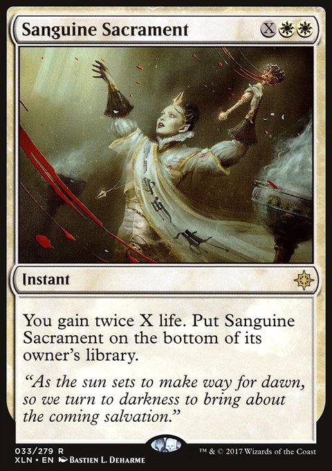 Sanguine Sacrament, Ixalan #33, Magic: The Gathering card