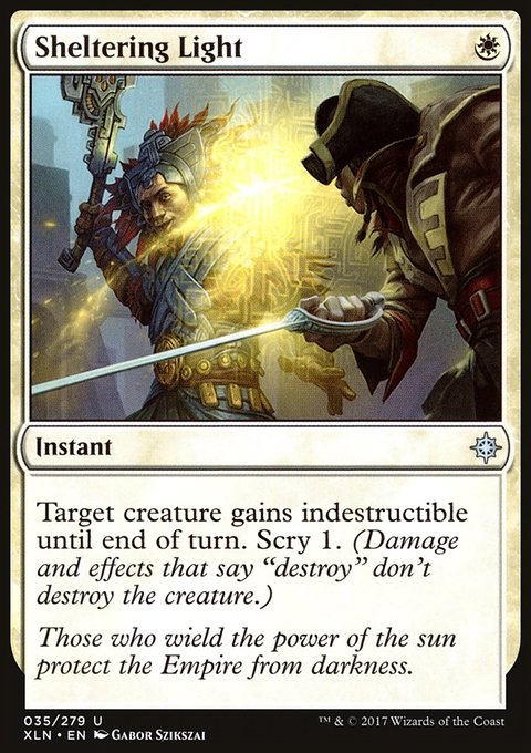 Sheltering Light, Ixalan #35, Magic: The Gathering card