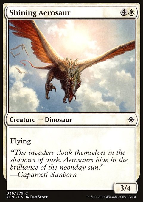 Shining Aerosaur, Ixalan #36, Magic: The Gathering card