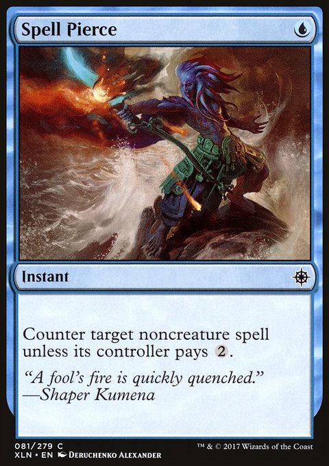 Spell Pierce, Ixalan #81, Magic: The Gathering card