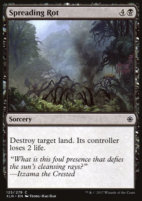 Spreading Rot, Ixalan #125, Magic: The Gathering card