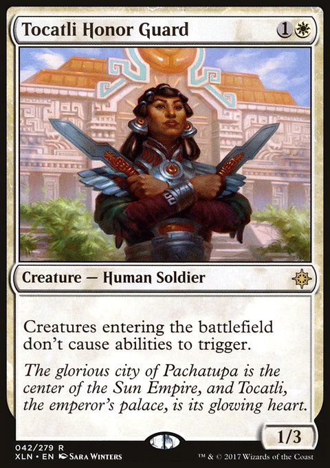 Tocatli Honor Guard, Ixalan #42, Magic: The Gathering card