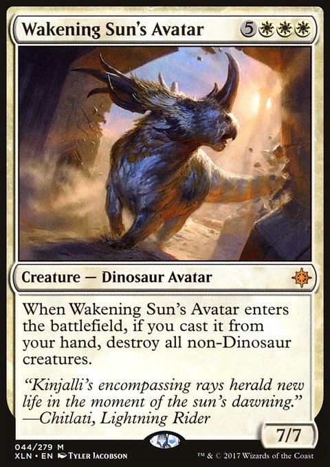 Wakening Sun's Avatar, Ixalan #44, Magic: The Gathering card
