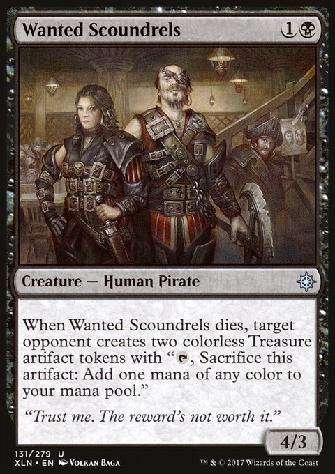 Wanted Scoundrels, Ixalan #131, Magic: The Gathering card