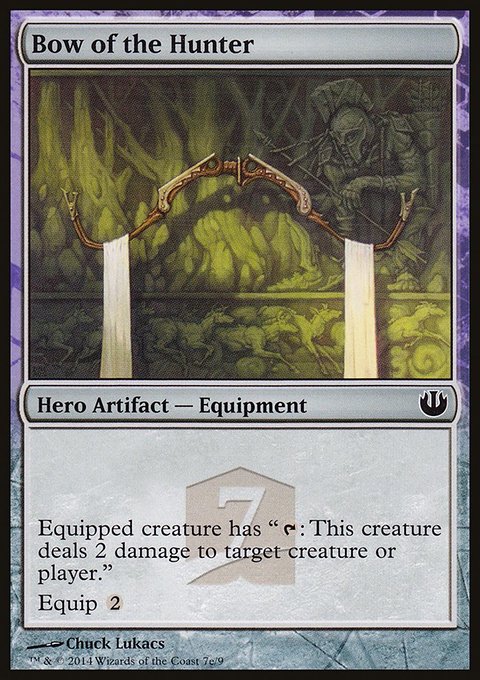 Bow of the Hunter, Journey into Nyx Hero's Path #7e, Magic: The Gathering card