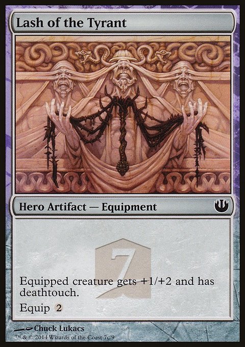 Lash of the Tyrant, Journey into Nyx Hero's Path #7c, Magic: The Gathering card