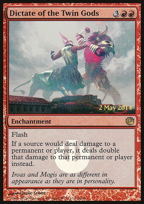 Dictate of the Twin Gods, Journey into Nyx Promos #93★, Magic: The Gathering card