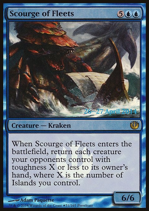Scourge of Fleets, Journey into Nyx Promos #51★, Magic: The Gathering card