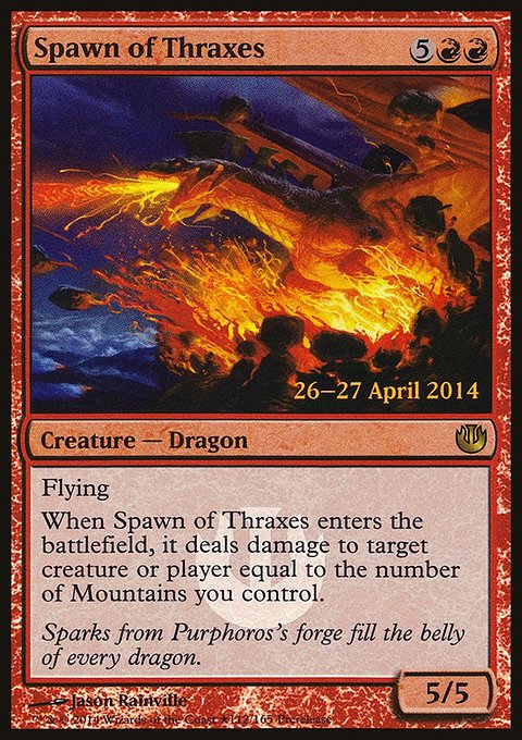 Spawn of Thraxes, Journey into Nyx Promos #112★, Magic: The Gathering card