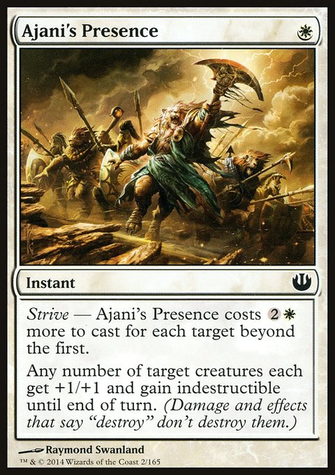Ajani's Presence, Journey into Nyx #2, Magic: The Gathering card