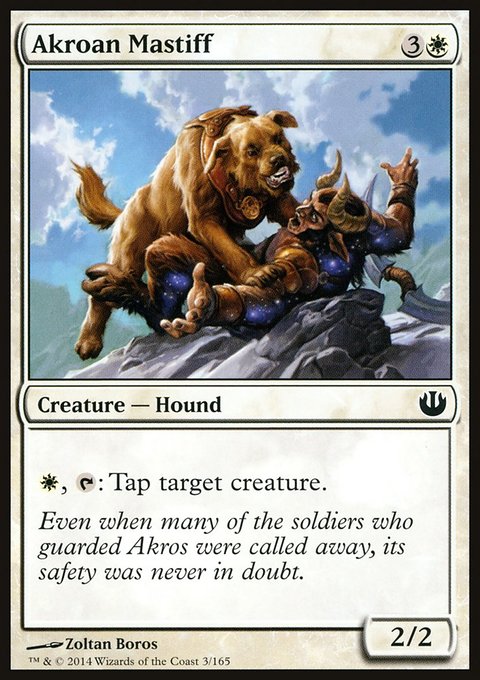 Akroan Mastiff, Journey into Nyx #3, Magic: The Gathering card