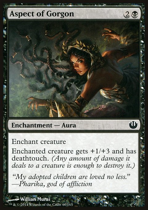 Aspect of Gorgon, Journey into Nyx #60, Magic: The Gathering card