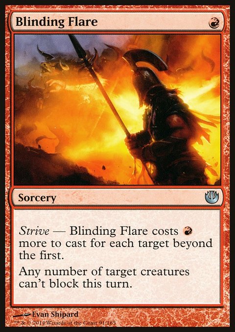 Blinding Flare, Journey into Nyx #91, Magic: The Gathering card