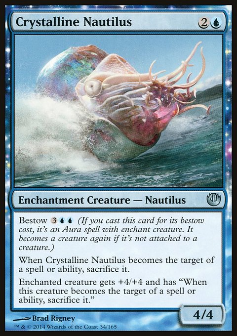 Crystalline Nautilus, Journey into Nyx #34, Magic: The Gathering card