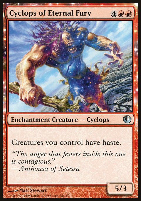 Cyclops of Eternal Fury, Journey into Nyx #92, Magic: The Gathering card