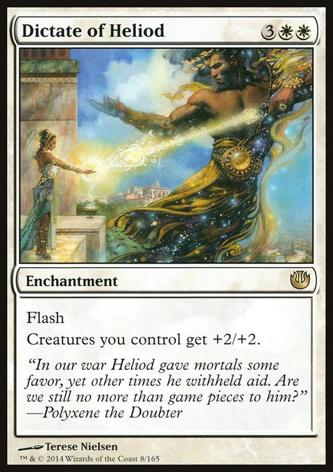 Dictate of Heliod, Journey into Nyx #8, Magic: The Gathering card