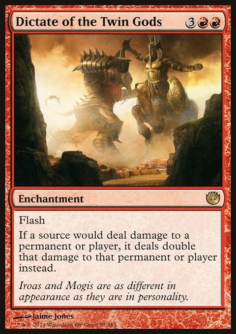 Dictate of the Twin Gods, Journey into Nyx #93, Magic: The Gathering card