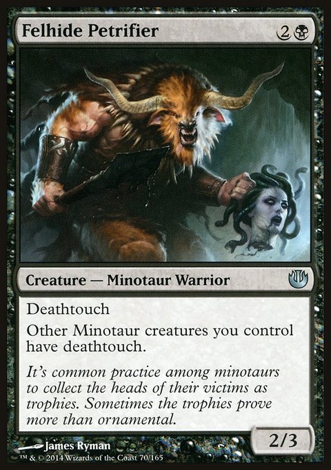 Felhide Petrifier, Journey into Nyx #70, Magic: The Gathering card