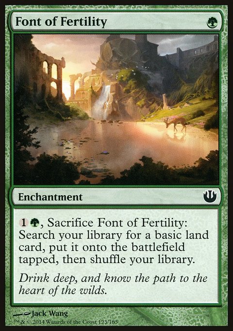 Font of Fertility, Journey into Nyx #123, Magic: The Gathering card