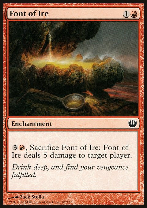 Font of Ire, Journey into Nyx #97, Magic: The Gathering card