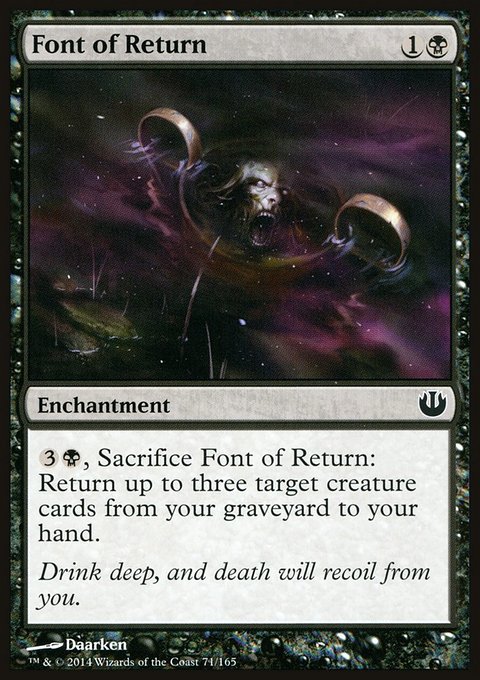 Font of Return, Journey into Nyx #71, Magic: The Gathering card