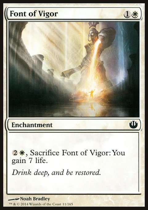 Font of Vigor, Journey into Nyx #11, Magic: The Gathering card