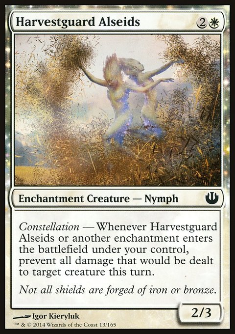 Harvestguard Alseids, Journey into Nyx #13, Magic: The Gathering card