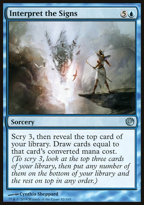Interpret the Signs, Journey into Nyx #43, Magic: The Gathering card