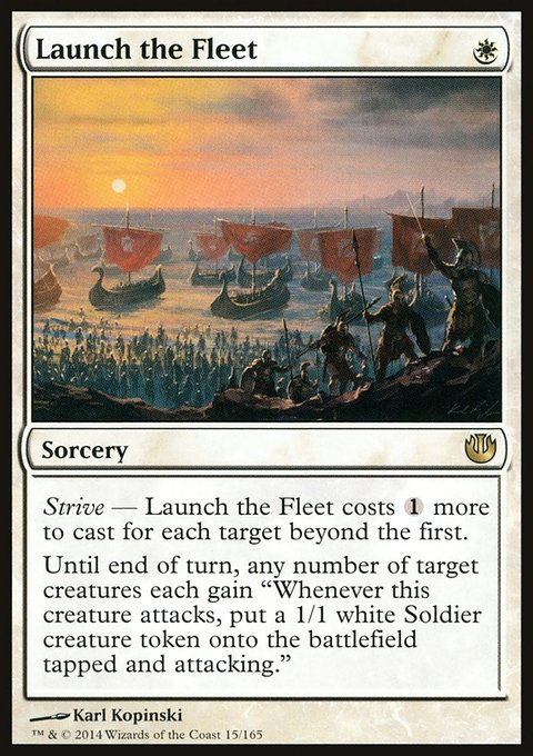 Launch the Fleet, Journey into Nyx #15, Magic: The Gathering card