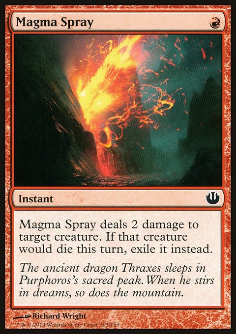 Magma Spray, Journey into Nyx #103, Magic: The Gathering card