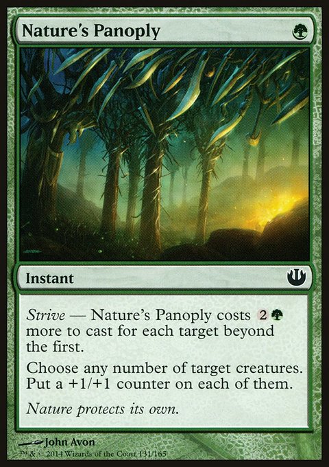 Nature's Panoply, Journey into Nyx #131, Magic: The Gathering card