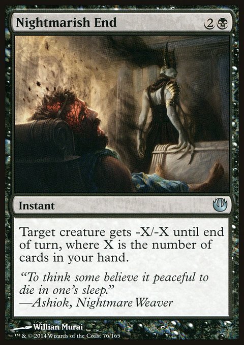 Nightmarish End, Journey into Nyx #76, Magic: The Gathering card