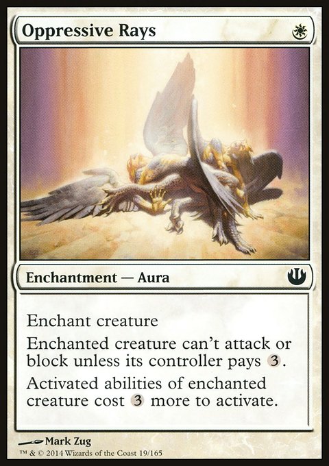 Oppressive Rays, Journey into Nyx #19, Magic: The Gathering card