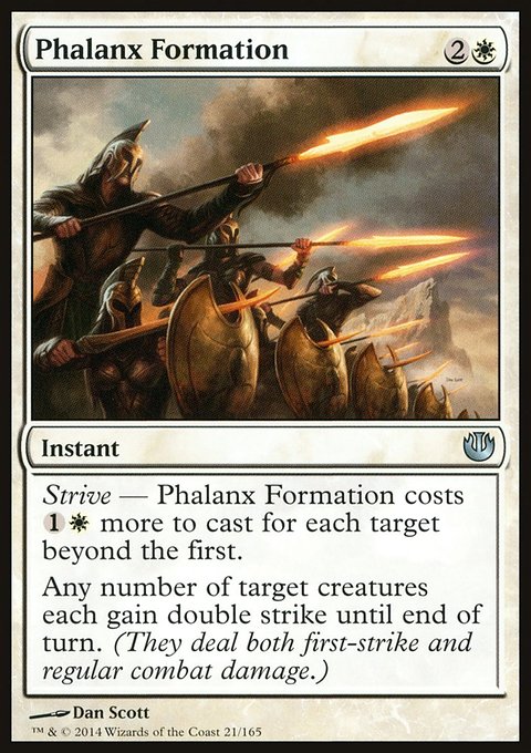 Phalanx Formation, Journey into Nyx #21, Magic: The Gathering card