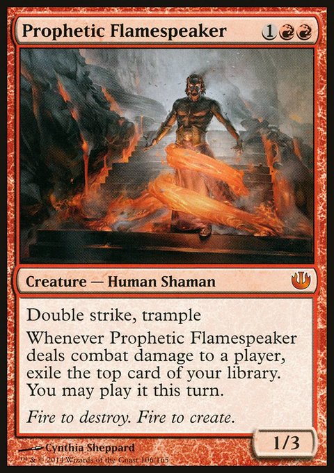 Prophetic Flamespeaker, Journey into Nyx #106, Magic: The Gathering card