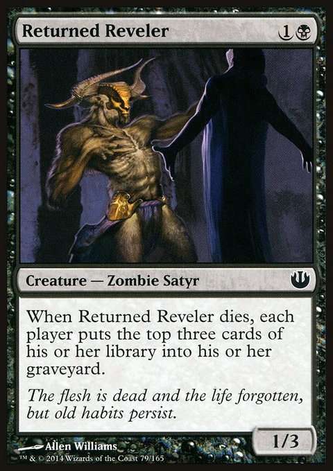 Returned Reveler, Journey into Nyx #79, Magic: The Gathering card