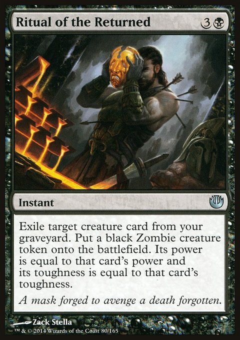 Ritual of the Returned, Journey into Nyx #80, Magic: The Gathering card
