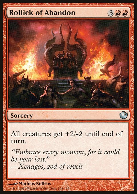 Rollick of Abandon, Journey into Nyx #108, Magic: The Gathering card