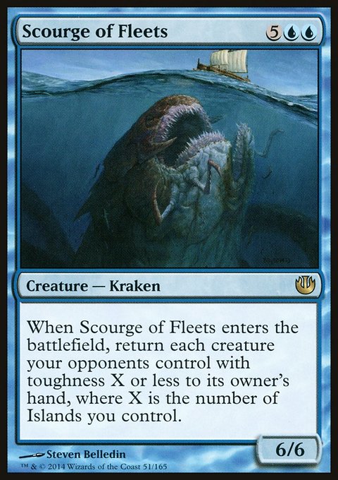 Scourge of Fleets, Journey into Nyx #51, Magic: The Gathering card