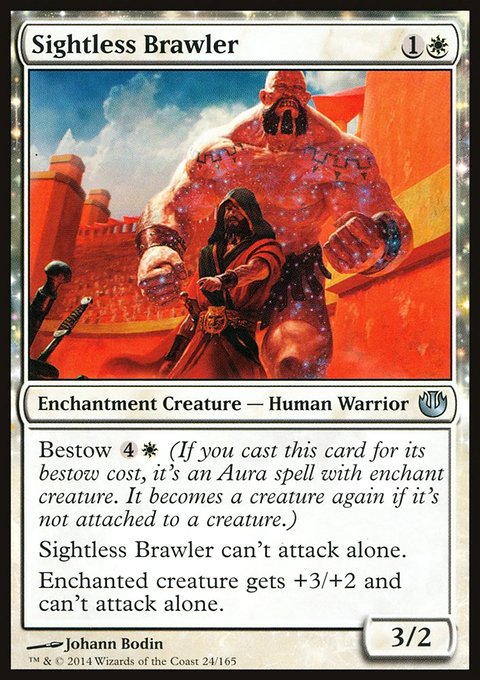 Sightless Brawler, Journey into Nyx #24, Magic: The Gathering card