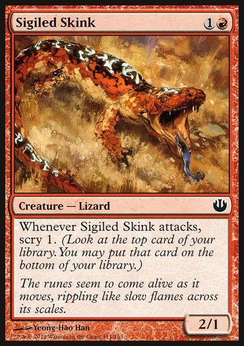 Sigiled Skink, Journey into Nyx #111, Magic: The Gathering card