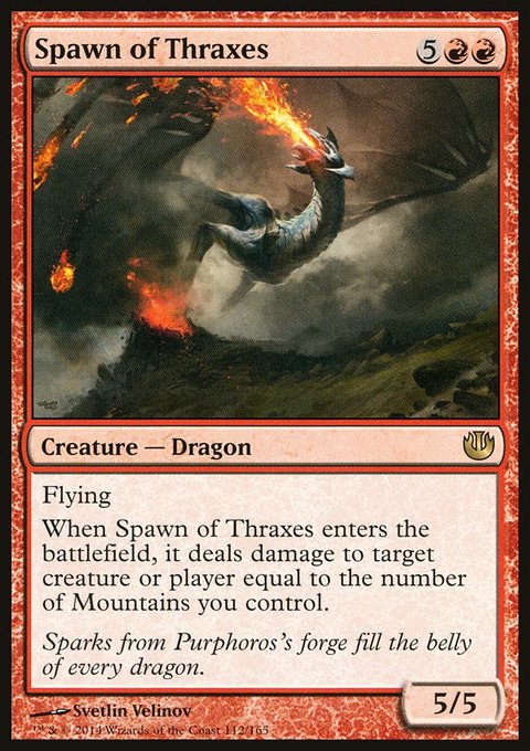 Spawn of Thraxes, Journey into Nyx #112, Magic: The Gathering card