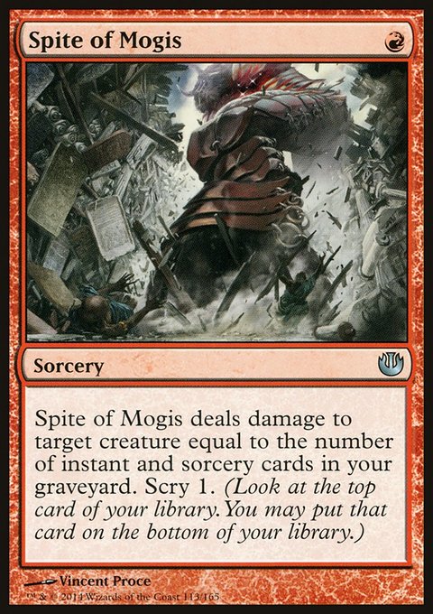 Spite of Mogis, Journey into Nyx #113, Magic: The Gathering card