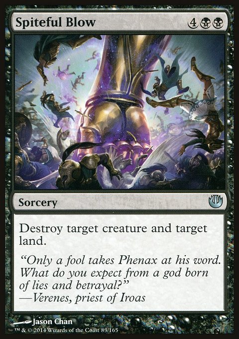 Spiteful Blow, Journey into Nyx #83, Magic: The Gathering card